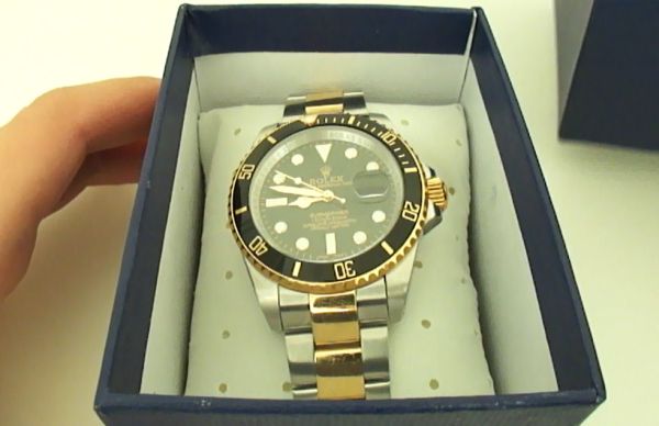 De dos tonos Replica Rolex Submariner Reloj