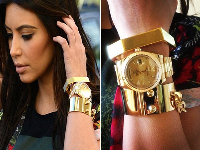 Replica de la Rolex de oro, falso reloj Rolexx falsa, Rolex Kim Kardashian