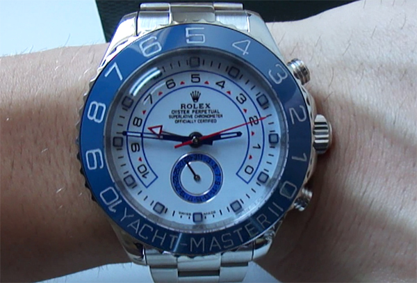 Réplicas De Relojes Calidad Rolex Yacht Master II Azul Bisel